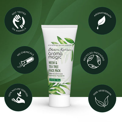 Aroma Magic Neem & Tea Tree Face Pack - Niacinaamide