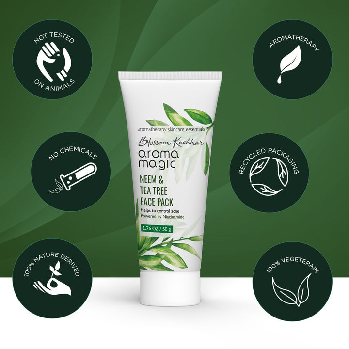 Aroma Magic Neem & Tea Tree Face Pack - Niacinaamide