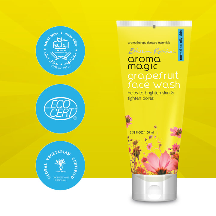 Aroma Magic Grapefruit Face Wash Skin Brightening and Pore Tightening
