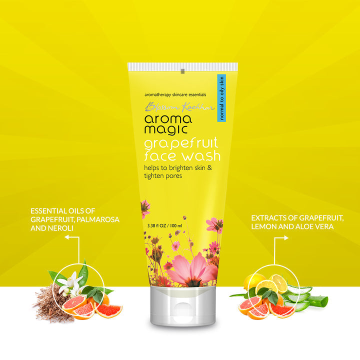 Aroma Magic Grapefruit Face Wash Skin Brightening and Pore Tightening
