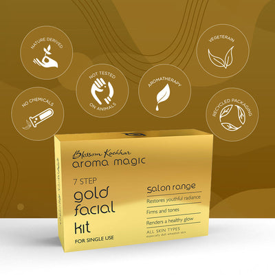 Aroma Magic Gold Facial Kit (Single Use) (35 gm + 10 ml)