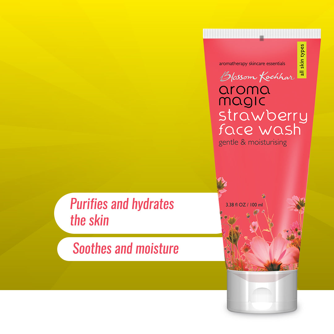 Aroma Magic Strawberry Face Wash (100 ml)