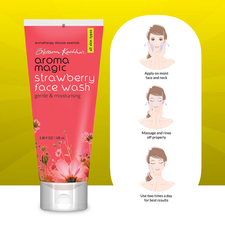Aroma Magic Strawberry Face Wash (100 ml)