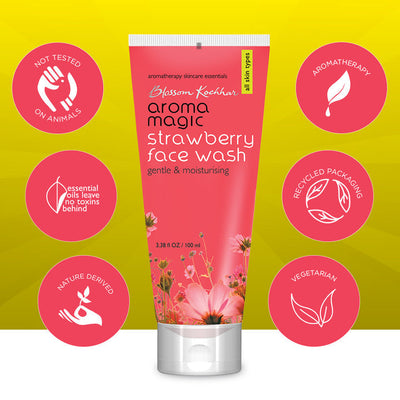 Aroma Magic Strawberry Face Wash (100 ml)