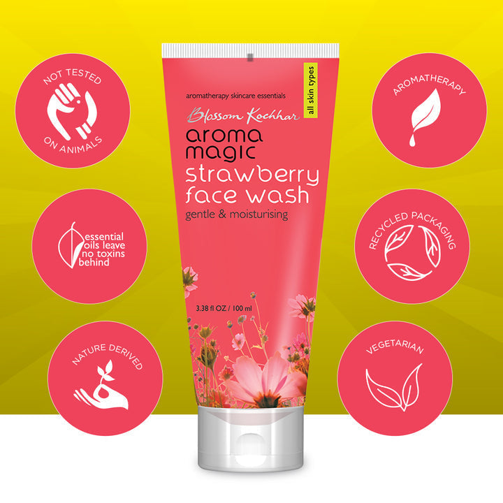 Aroma Magic Strawberry Face Wash (100 ml)