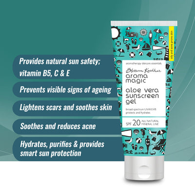 Aroma Magic Aloe Vera Sunscreen Gel (SPF 20 UVA/UVB)