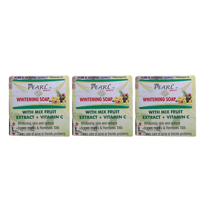 ARM Pearl Beauty Whitening Soap with Mix fruit extract + Vitamin C