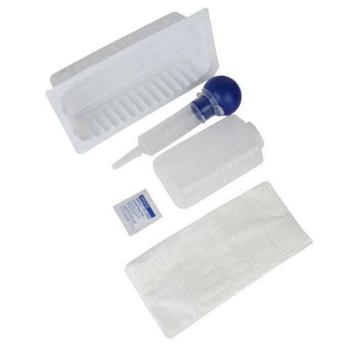 Bulb Irrigation Tray with 60cc Syringe, Sterile