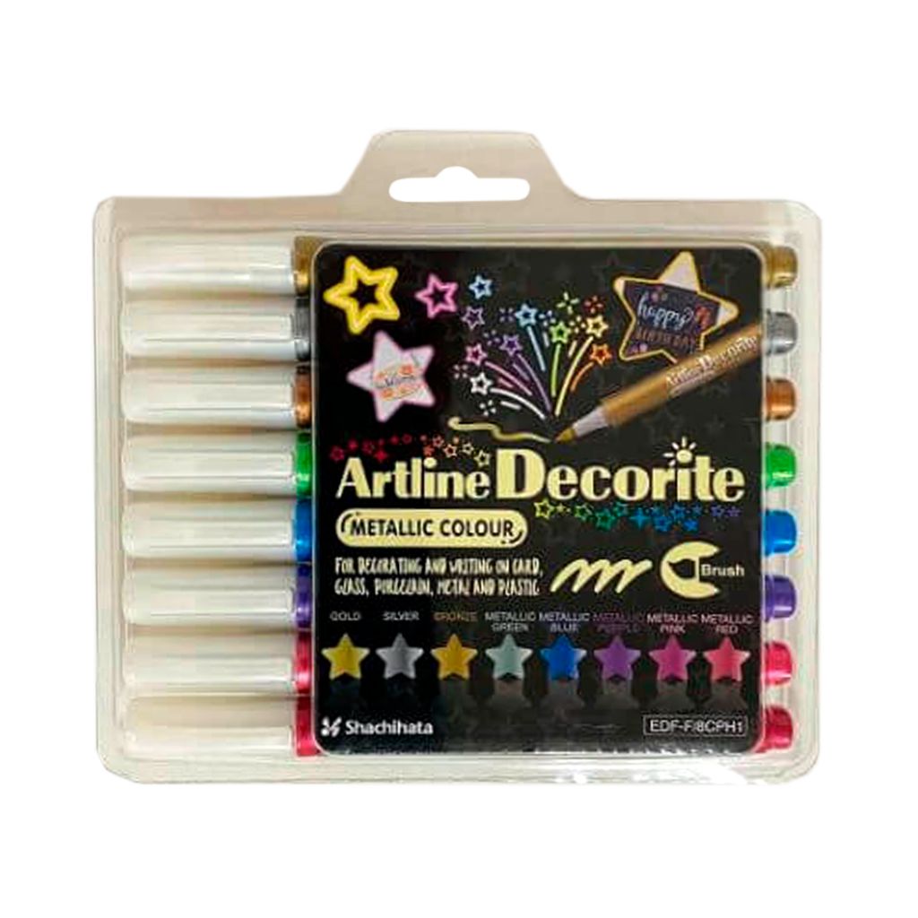 Artline Decorite Water Based Brush Mettalic Marker