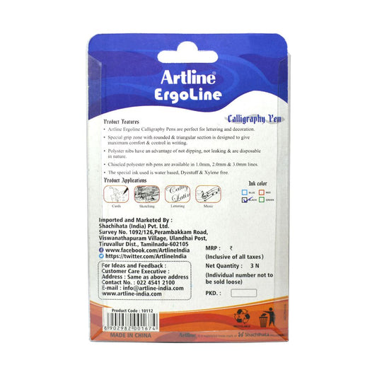 Artline Ergoline Water Based Calligraphy Pen Set