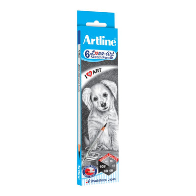 Artline Love Art Ultra Dark  Sketch Pencil Set