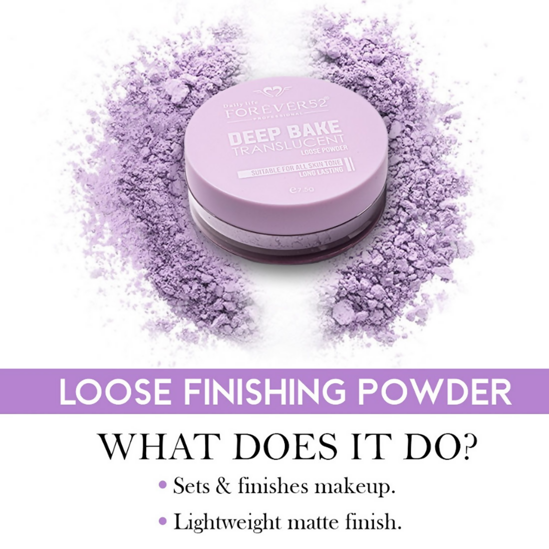 Daily Life Forever52 Deep Bake Translucent Matte Loose Powder - GLM008