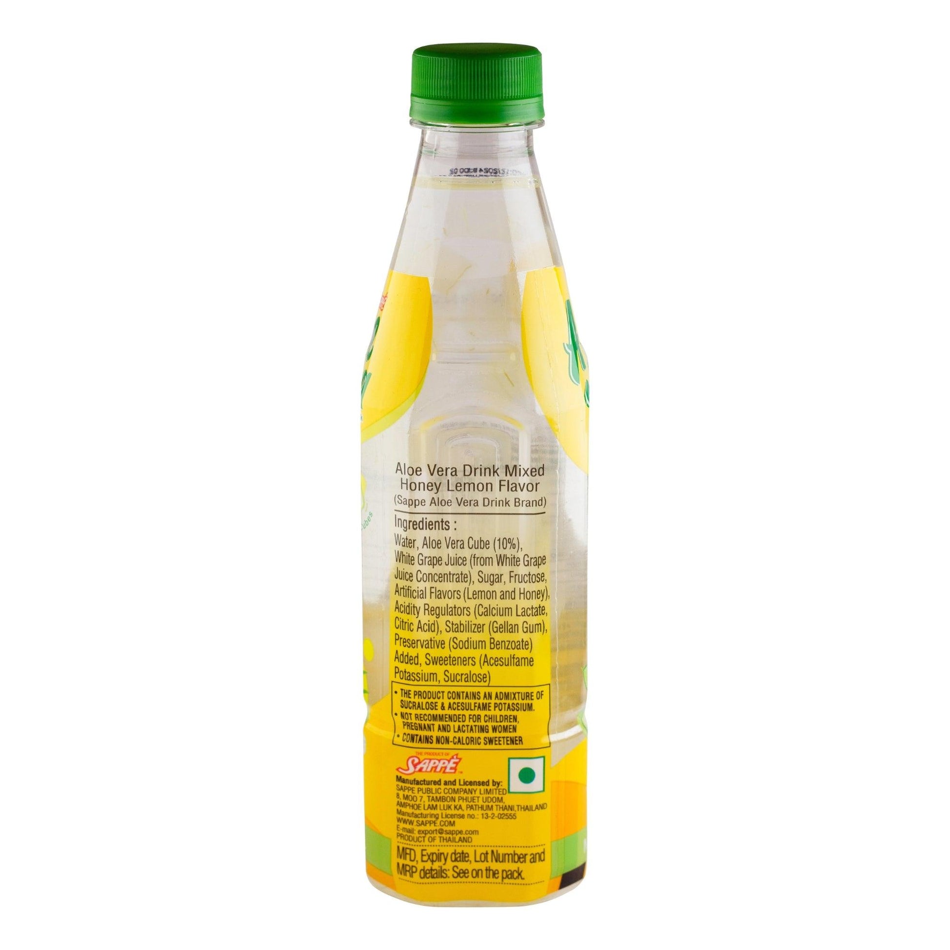 Aloe Vera Drink 365ml | Honey Lemon Flavour with 10% Aloe Vera Cubes | Ready to Drink