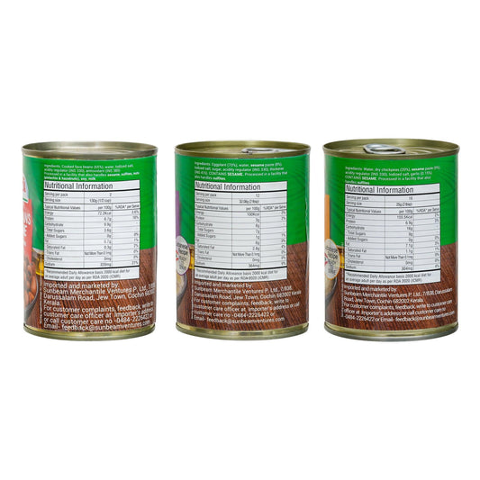 Foul Moudammas(Egyptian)400g|Baba Ghannouge(Eggplant Dip)385g|Hummus(Dip)400g|Combo Of 3