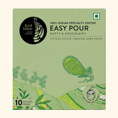 Blue Tokai Attikan Estate Medium-Dark Roast Easy Pour Sachets
