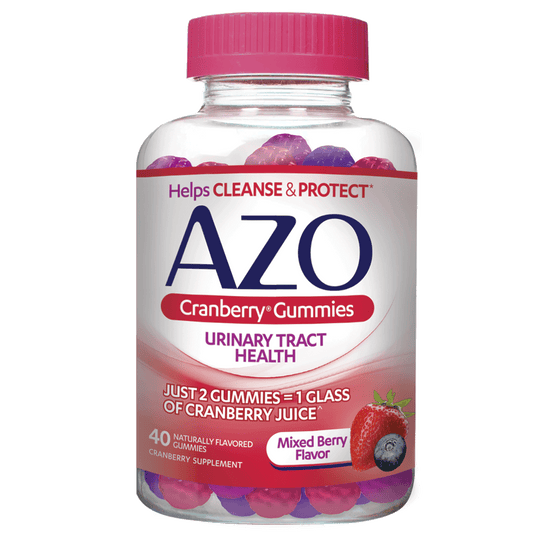 AZO Urinary Tract Health Gummies, Mixed Berry Flavor 40 ct
