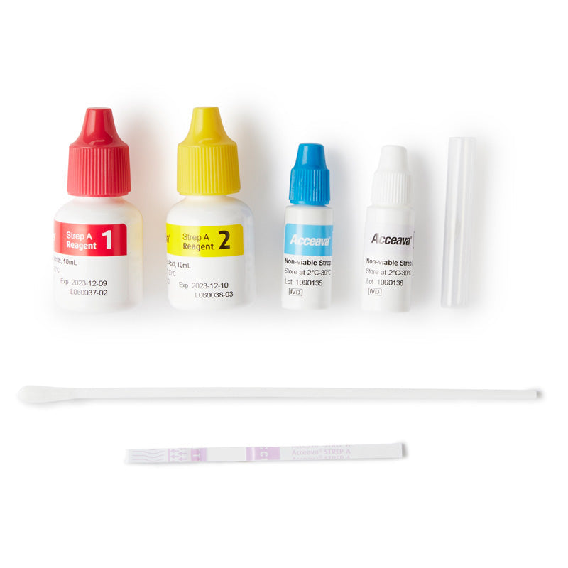 Acceava Rapid Strep A Test Kit CLIA Waived, 50 Test Per Box by Abbott Rapid Dx North America