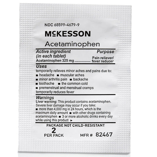 Acetaminophen 325 mg Unit Dose Tablets (250 x 2 Packs)