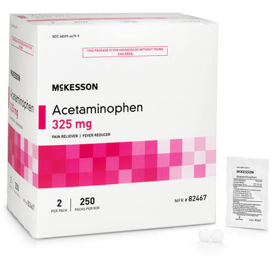 Acetaminophen 325 mg Unit Dose Tablets (250 x 2 Packs)