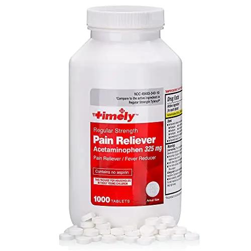 Acetaminophen 325 mg Tablets 1000 Bulk Bottle