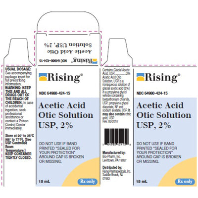 Acetic Acid 2% Otic Solution for Ear Infections (Rx)