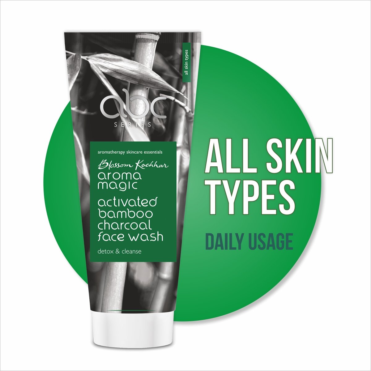 Aroma Magic Activated Bamboo Charcoal Face Wash (100 ml)