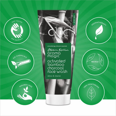 Aroma Magic Activated Bamboo Charcoal Face Wash (100 ml)