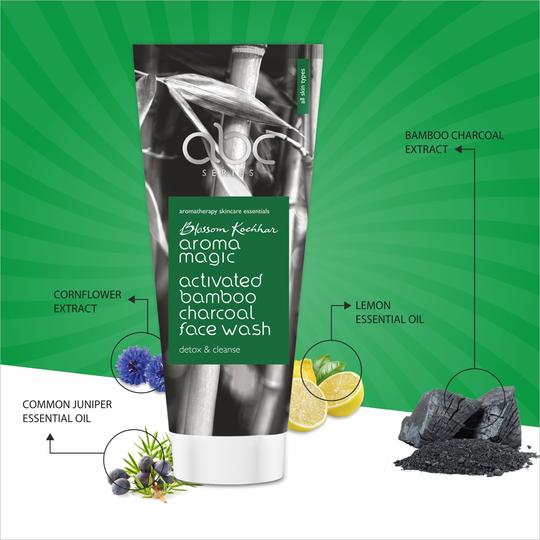 Aroma Magic Activated Bamboo Charcoal Face Wash (100 ml)