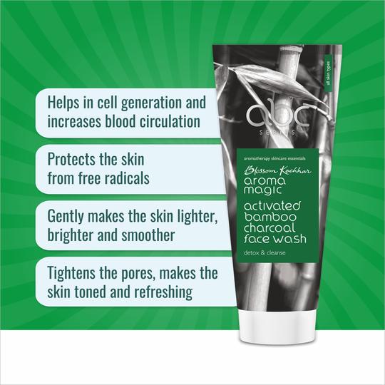 Aroma Magic Activated Bamboo Charcoal Face Wash (100 ml)