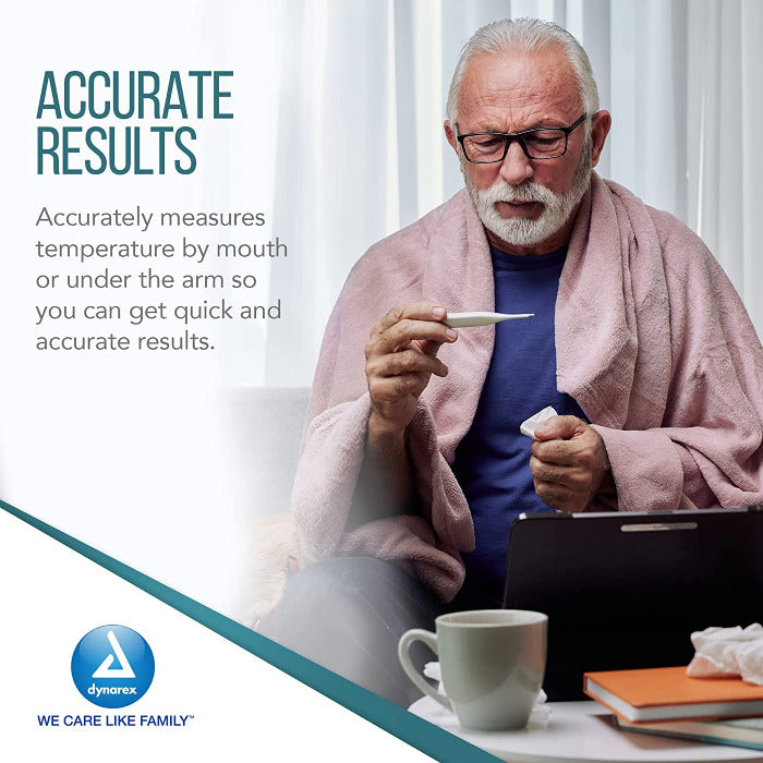 Digital Oral Thermometer, Fahrenheit or Celsius, Audible Alert, Automatic Shut Off