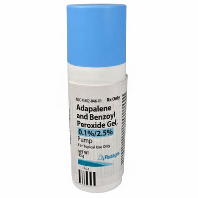 Adapalene and Benzoyl PeroxidTopical Gel Pump Bottle 0.3%/2.5% (Rx)