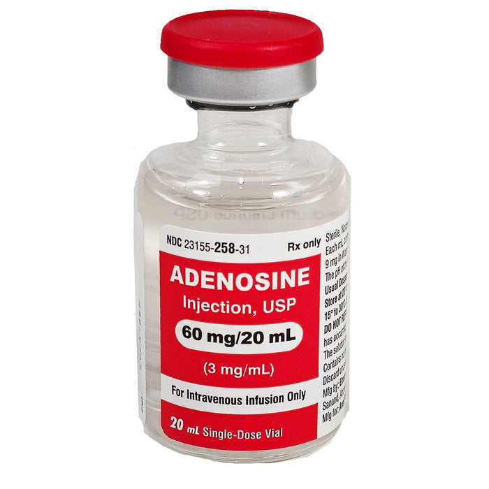 Adenosine Injection 60 mg Per 20 mL Single Dose Vial 20 mL by Avet Pharma (Rx)