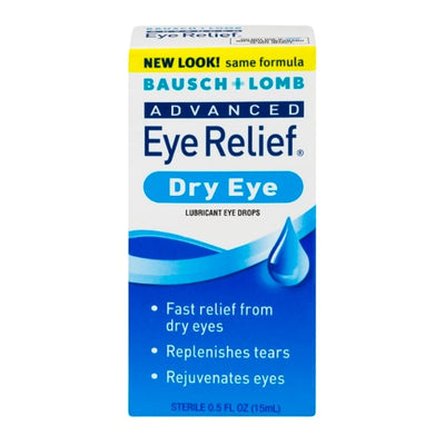 Advanced Dry Eye Relief Lubricating Eye Drops by Bausch & Lomb 0.5 oz
