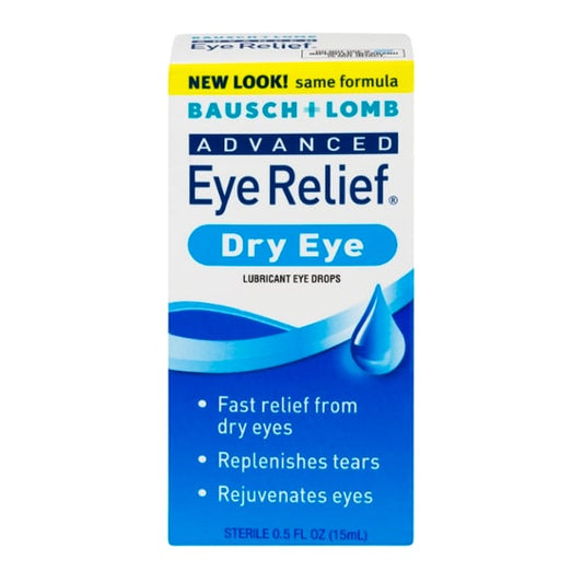 Advanced Dry Eye Relief Lubricating Eye Drops by Bausch & Lomb 0.5 oz