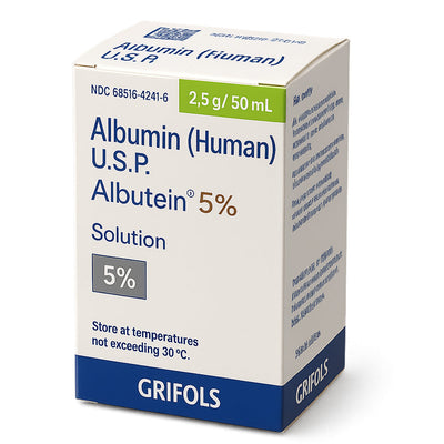Albumin Human 5% Solution, Preservative-free 50 mL (RX)