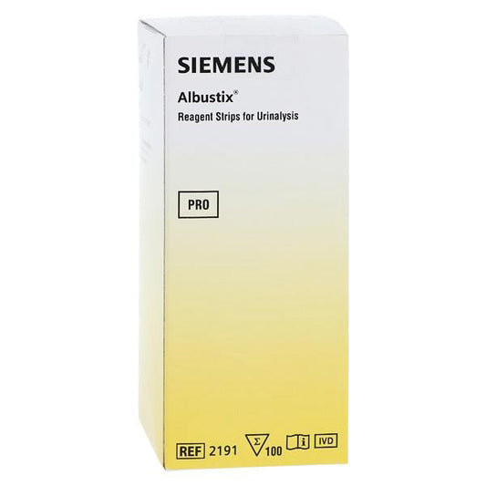 Albustix Protein Urine Reagent Strips 2191 For Urinalysis Testing, 100 Count