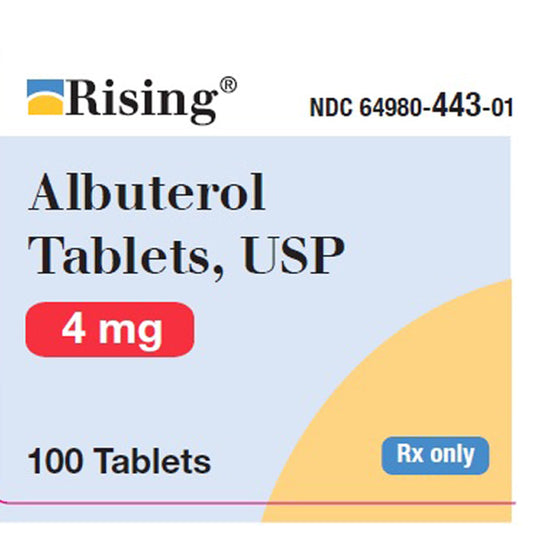 Albuterol Sulfate Tablets 4 mg by Rising Pharmaceuticals 100 Count (Rx)