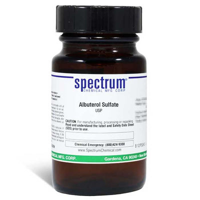 Albuterol Sulfate API Powder USP for Custom Compounding by Spectrum