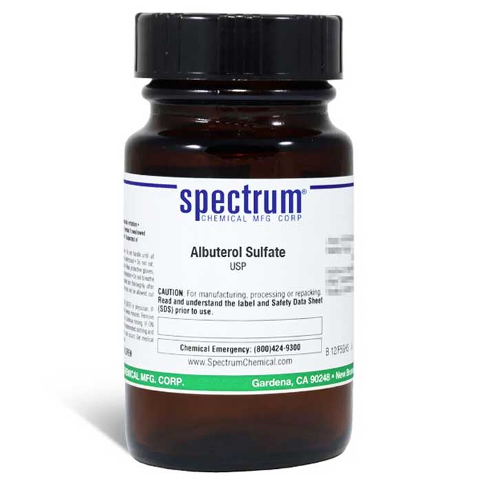 Albuterol Sulfate API Powder USP for Custom Compounding by Spectrum