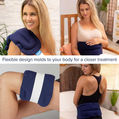 Microwave Heating Pad and Cold Pack for Back Pain, Neck Pain, Muscle Pain