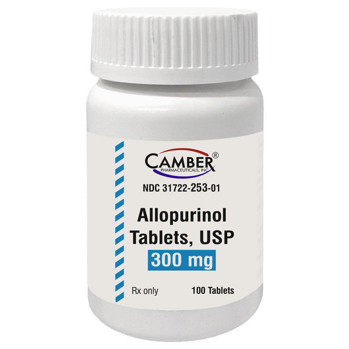 Allopurinol Tablets 300 mg by Camber Pharma 100 Count (RX)