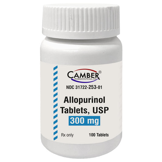 Allopurinol Tablets 300 mg by Camber Pharma 100 Count (RX)