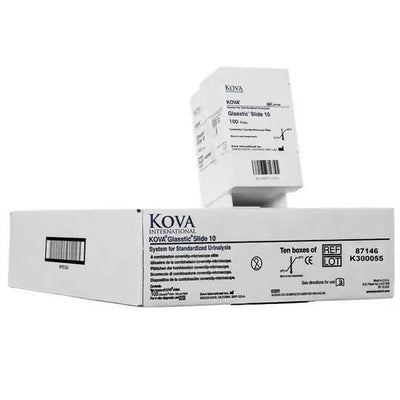 Urinalysis Microscope Slides Kova Plastics Glasstic 10-Chamber