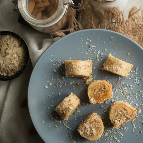 Almond House Flaky Almond Turkish Roll 500 gms