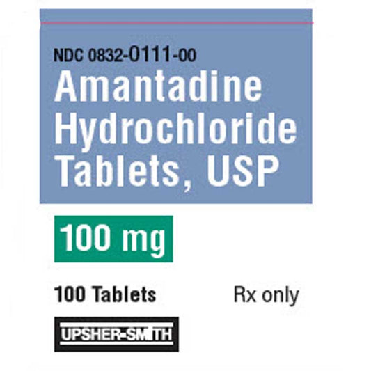 Amantadine Hydrochloride 100mg Tablets 100 Count (Rx)