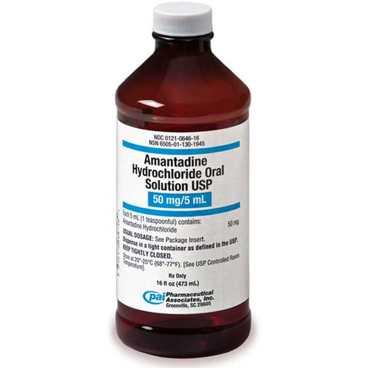 Amantadine Hydrochloride Oral Solution 50mg/5 mL 16 oz (Rx)