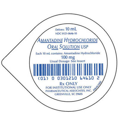 Amantadine Hydrochloride Oral Solution Cups 10 mL x 100 Count (RX)