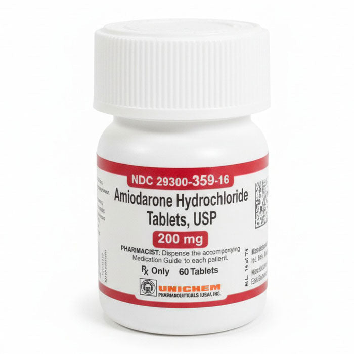 Amiodarone Hydrochloride Tablets 200 mg USP 60 Count (RX)