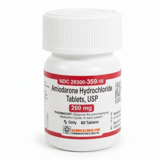 Amiodarone Hydrochloride Tablets 200 mg USP 60 Count (RX)