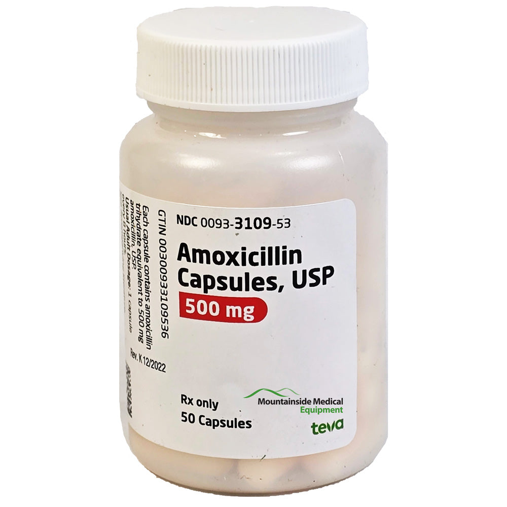 Amoxicillin 500mg Capsules by Teva 50 Count (RX)
